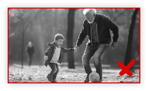 The grandkids are running ahead of you